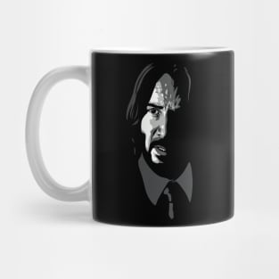 Keanu Reeves greyscale Mug